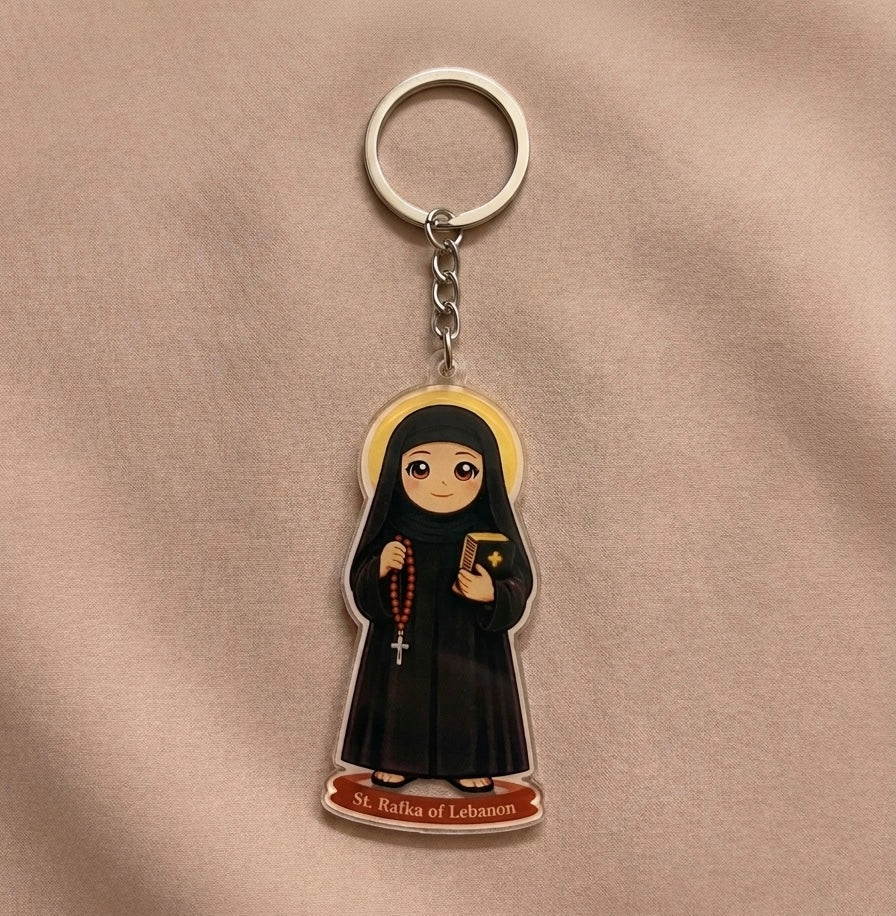 Saint Rafka Keychain