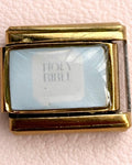 Holy bible in blue Charm