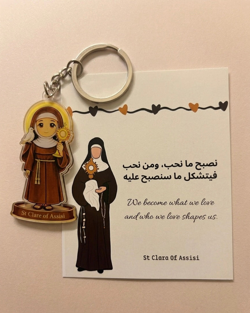 Saint Clara of Assisi Keychain