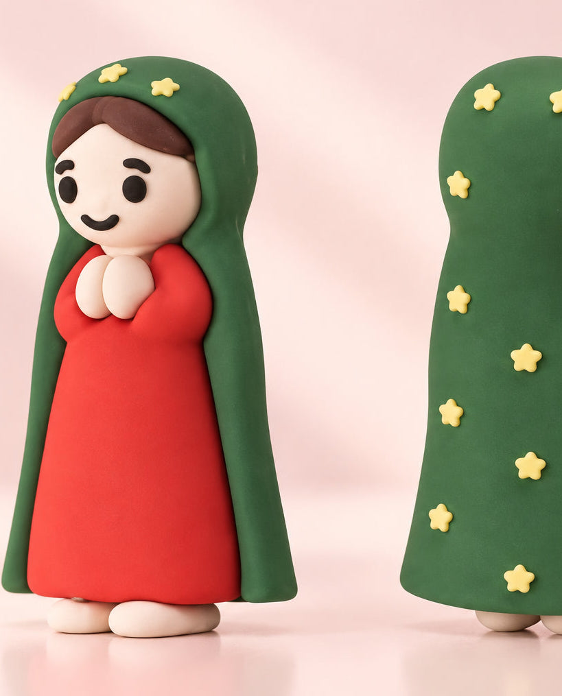Lady of guadalupe mini figurine