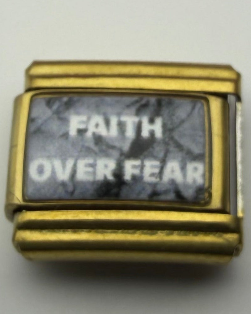 Faith over fear charm