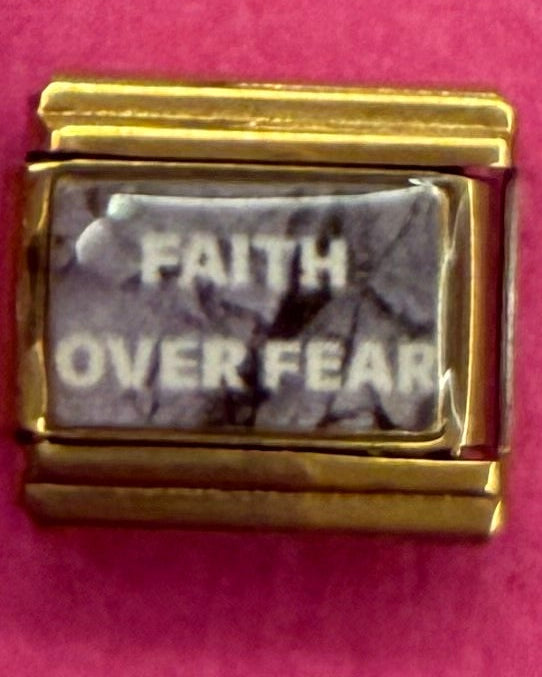 Faith over fear charm
