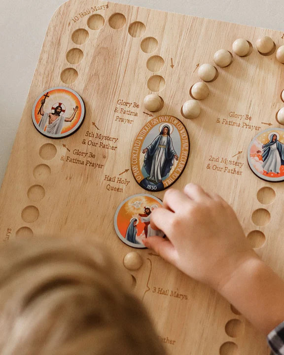 Rosary Wooden Board