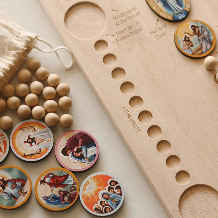 Rosary Wooden Board
