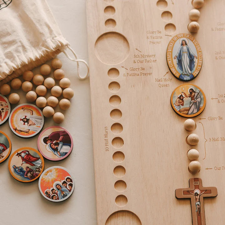 Rosary Wooden Board