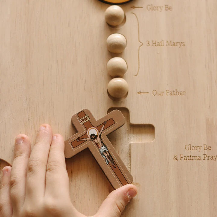 Rosary Wooden Board