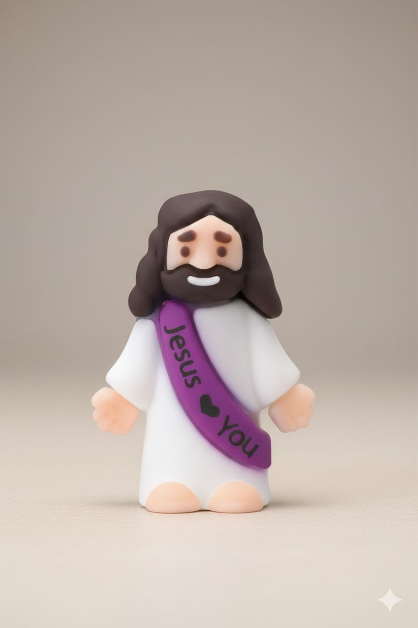 Mini Figurines- Jesus Loves you