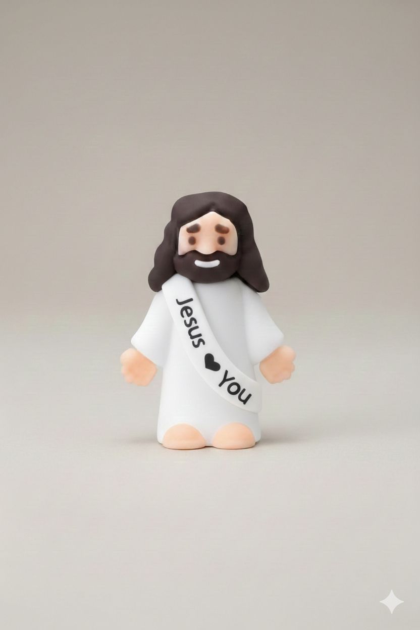 Mini Figurines- Jesus Loves you