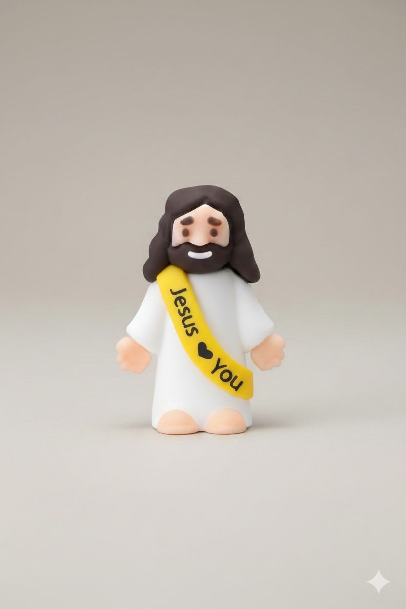 Mini Figurines- Jesus Loves you