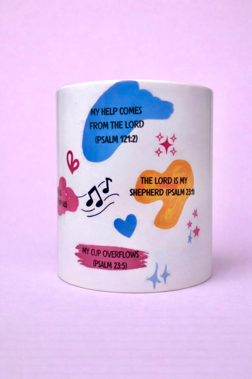 Psalm Inspirational Mug – Faith-Filled Scripture Coffee Cup