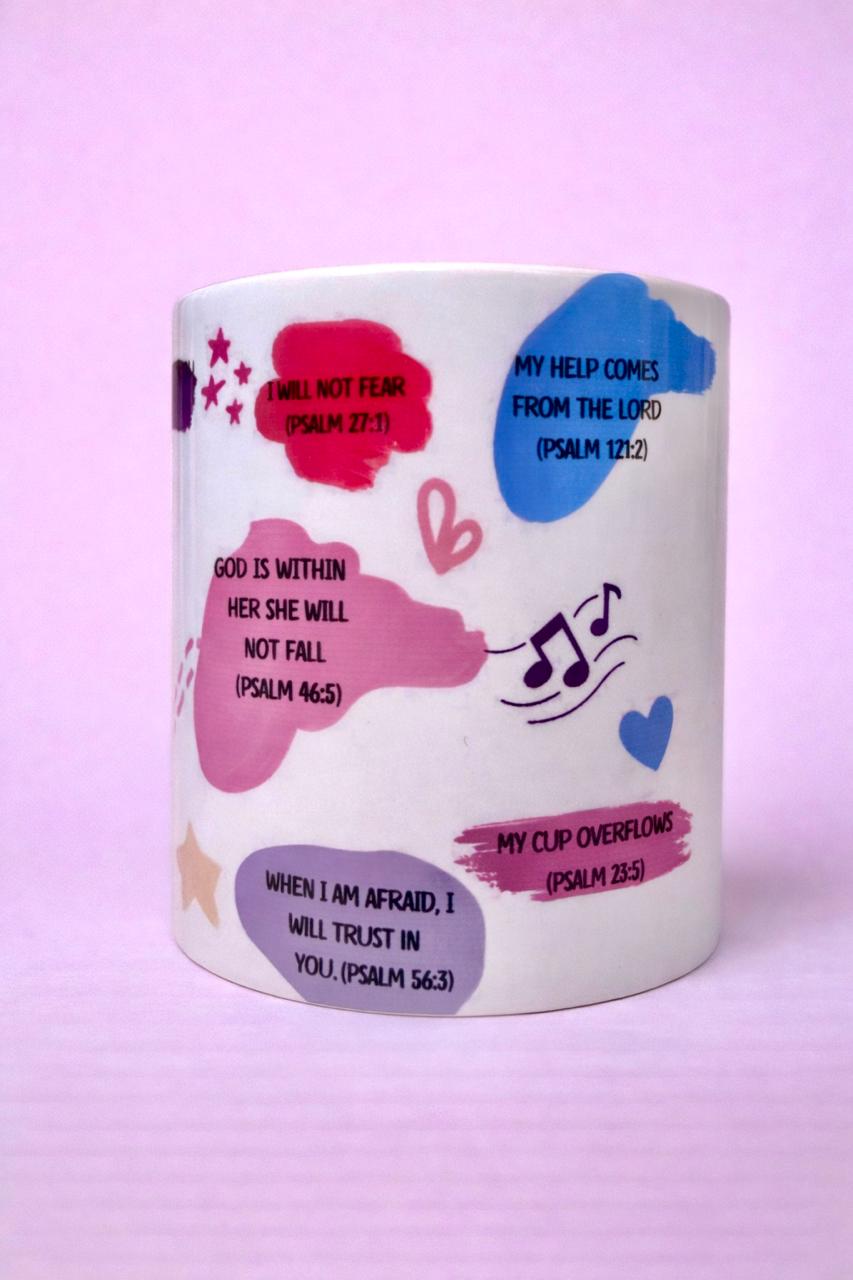 Psalm Inspirational Mug – Faith-Filled Scripture Coffee Cup