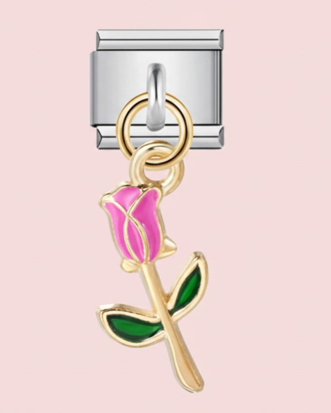 Saint Theresa Rose Charm