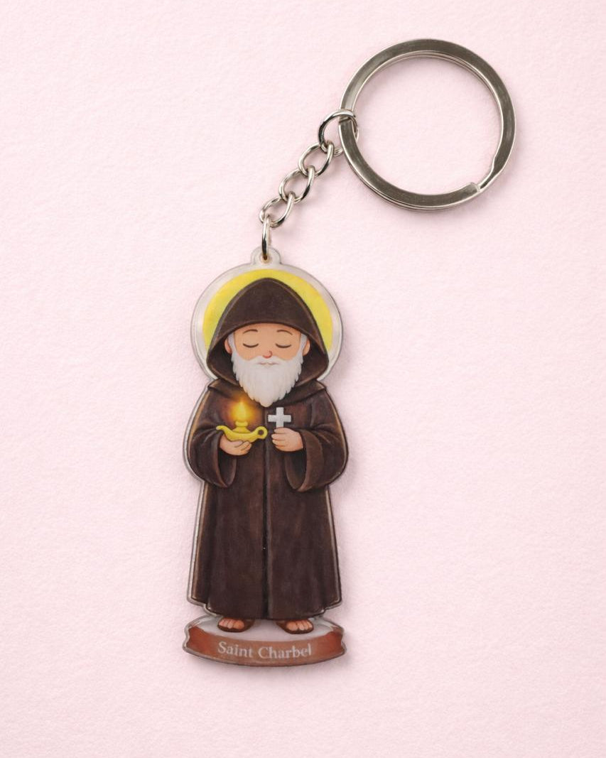 Saint Charbel Keychain