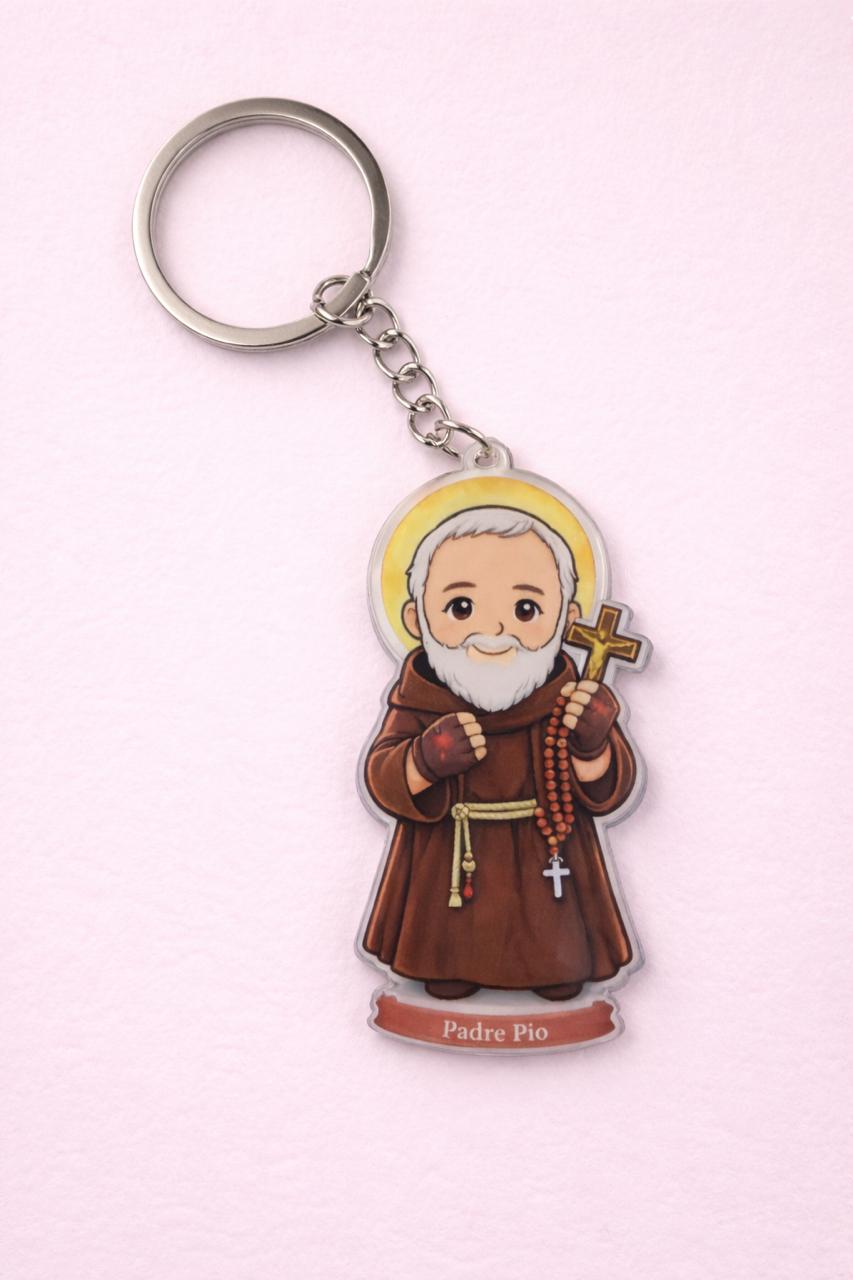 Padre Pio Keychain