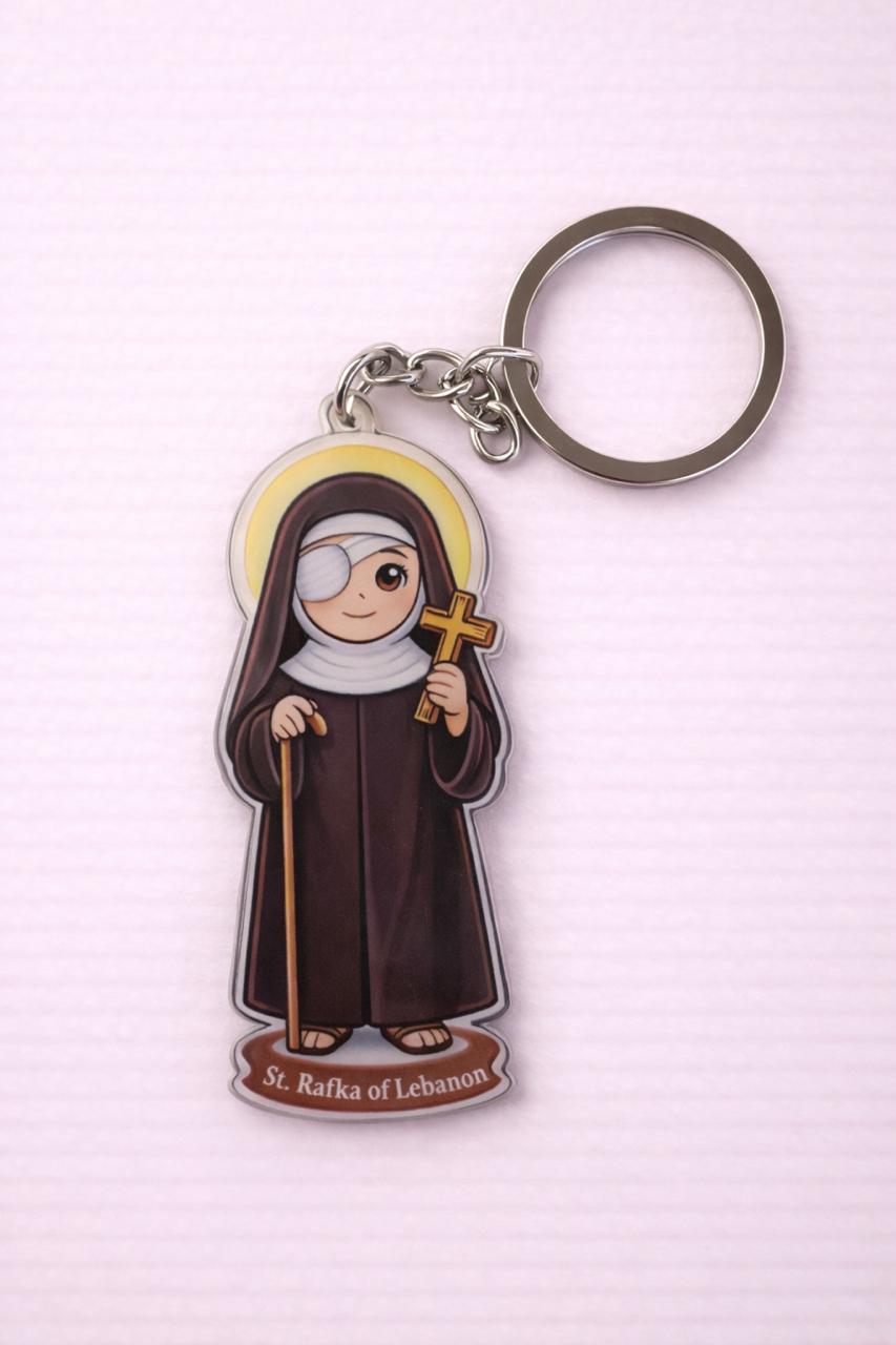 Saint Rafka Keychain