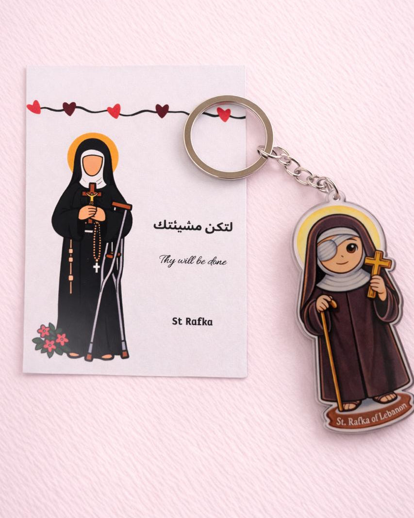 Saint Rafka Keychain