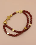 Red Agate Rosary Bracelet
