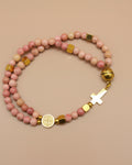 Rhodochrosite Rosary Bracelet