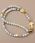 Howlite Rosary Bracelet
