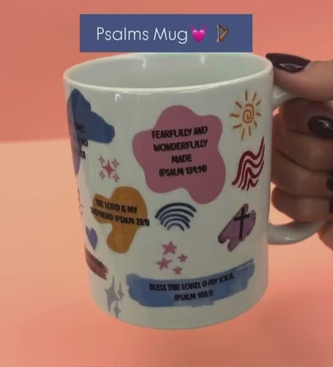 Psalm Inspirational Mug – Faith-Filled Scripture Coffee Cup